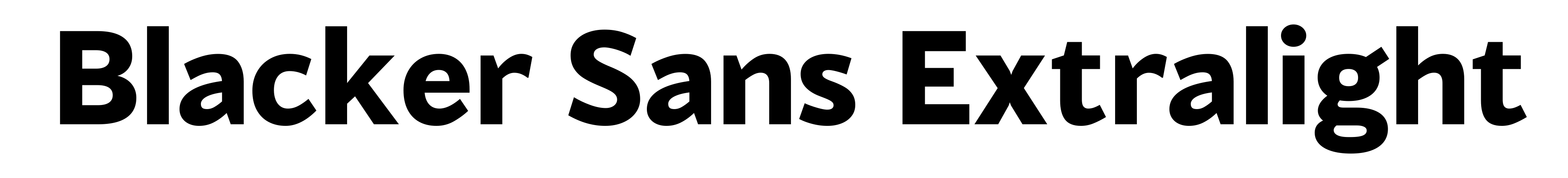 Blacker Sans Extralight